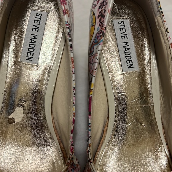 Women’s STEVE MADDEN, Open Toe, Wedges, Multi Colors, Size 6.5 - Picture 5 of 6